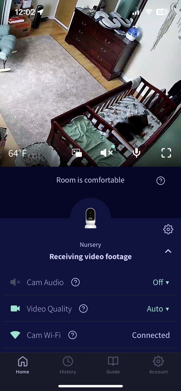 Owlet Baby Monitor with Night Vision Camera and Audio-image