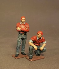 JOHN JENKINS INTER WAR AVIATION IWA-19R NAVY ORDINANCE CREW STANDING SQUATTING