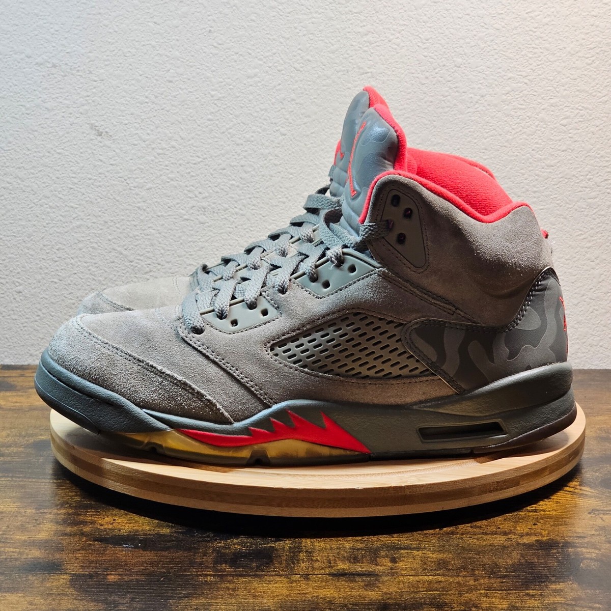 シューズ(男性用) NIKE AIR JORDAN 5 RETRO CAMO Air Jordan 5 Retro Men's Shoes Size 8.5 Camo Gray 886060335050| eBay