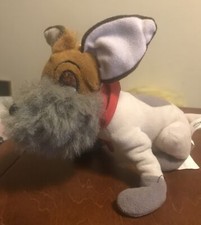 The Disney Store Oliver and Company Dodger Dog Beanbag Plush Toy