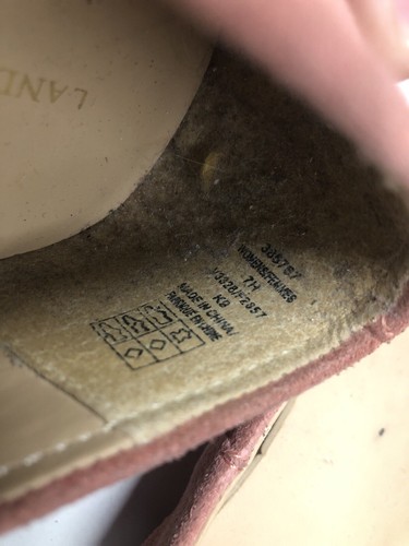 Lands End Pink - Coral Suede Flat Ballet / Loafers / Shoes in Size 7 - Picture 7 of 7