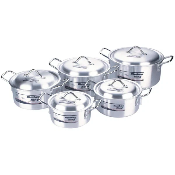 KitchenKing Large Aluminium Stock Pot Pan Brew Boiling Soup Cooking Casserole
Opens in a new window