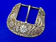 Raised Ranger Style Replacement Western Rhinestone Covered 1996 Belt Buckle