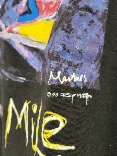 VTG 96 Miller 200 Milwaukee Mile T Shirt Car Course Black Indy Single Stitch XL - Picture 4 of 7