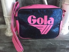 Borsa Narca Gola In PVC Colore Fucsia Con Glitter Neri Usata