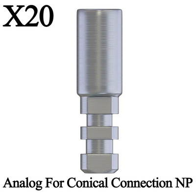 20x Dental Lab Analog For Conical Connection Narrow Platform Fixture Prosthetic