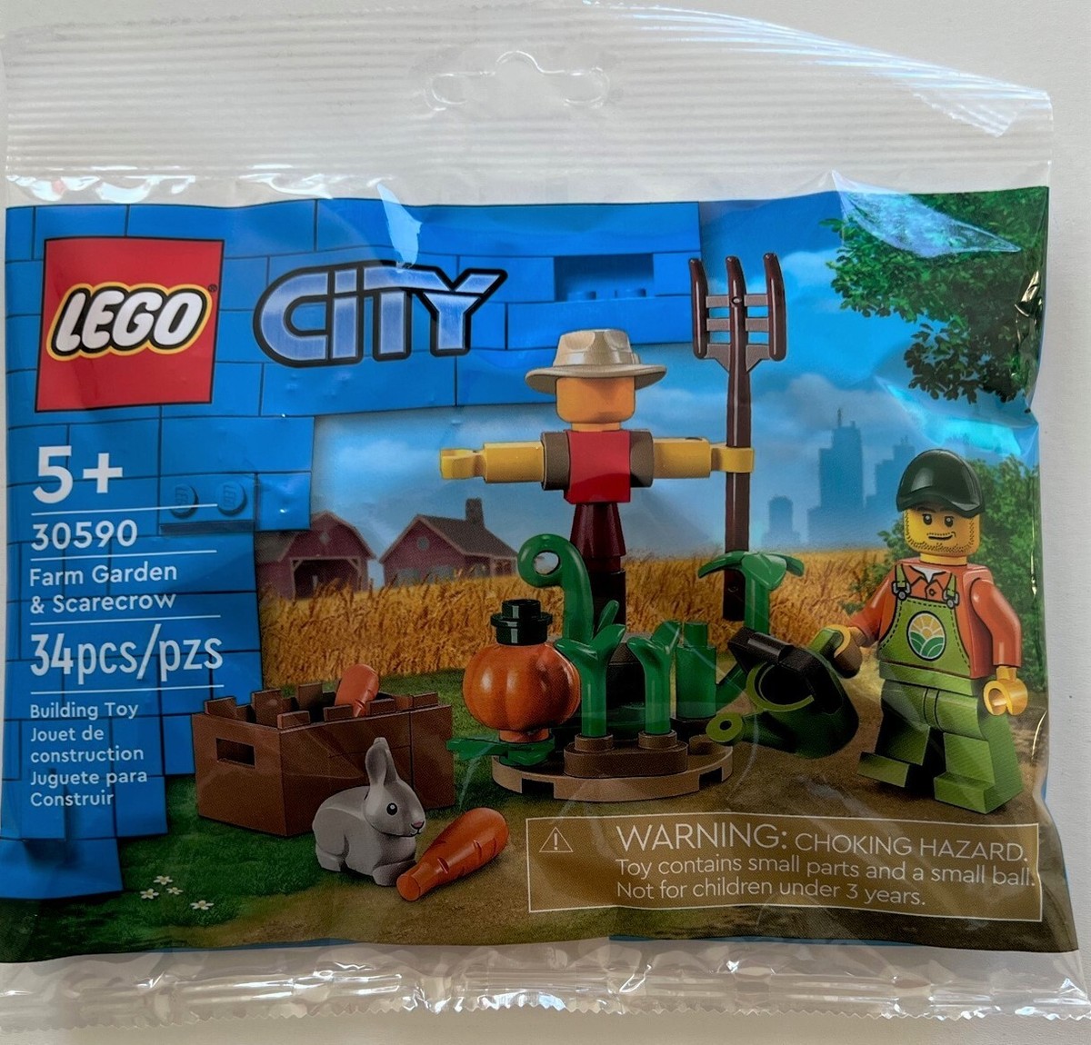 Red Bucket Brickset Lego Basic 1882 LEGO CITY 30590 Farm Garden