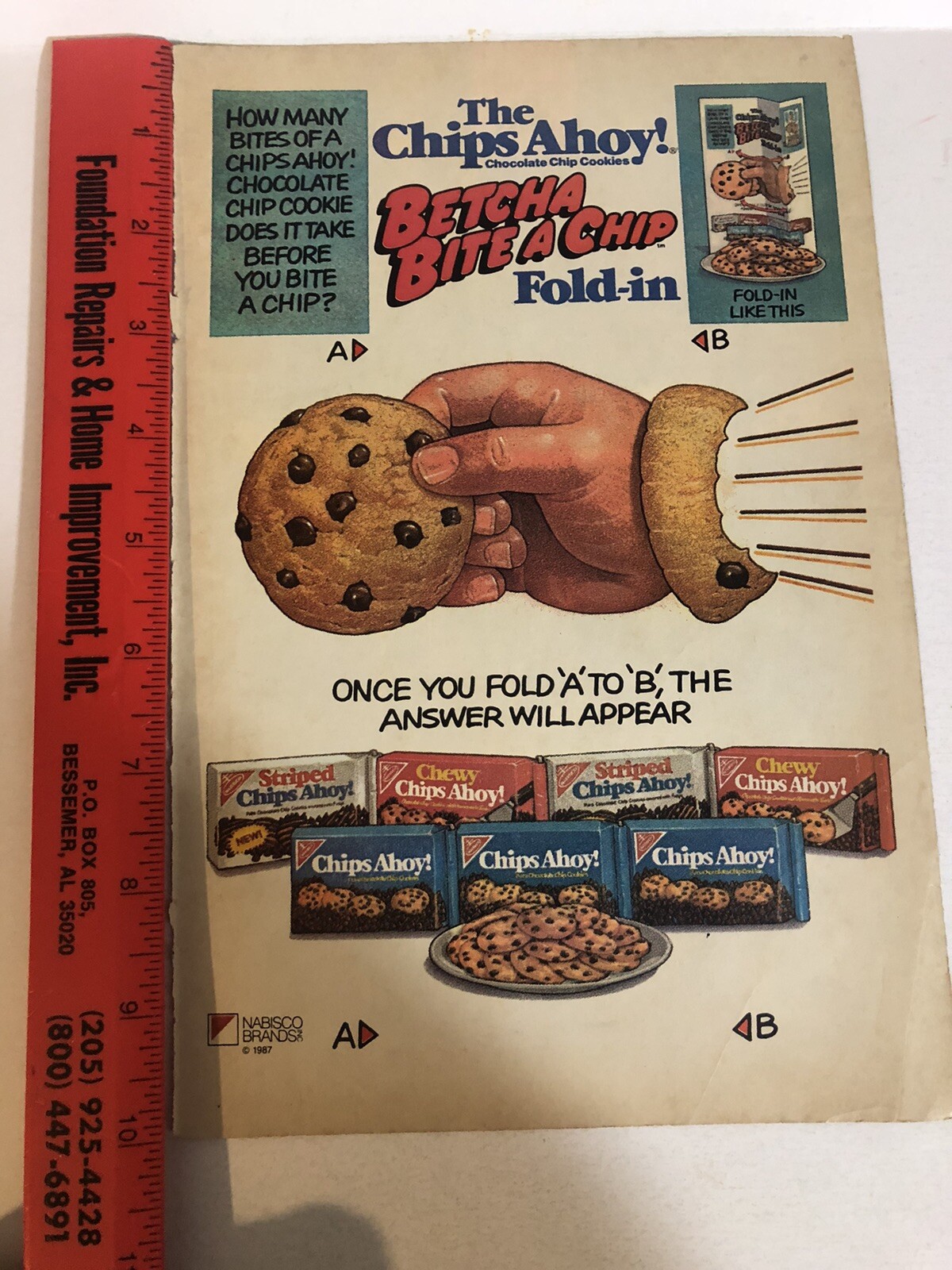 1987 Chips Ahoy Cookies Vintage Print Ad Advertisement pa21 eBay