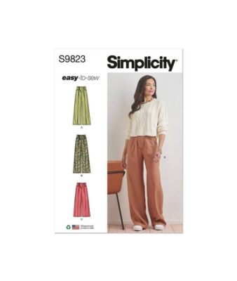 Easy Misses' Pants in Two Lengths Sewing Pattern Kit Design Code S9823 Sizes ...