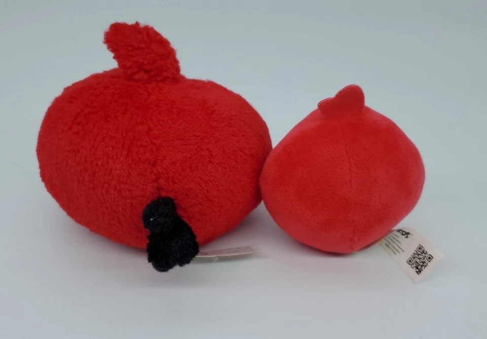 Angry Birds 4" Red Bird Plush NO SOUND + 3" Burger King Mini Commonwealth 2010 - Image 2 of 4