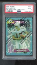 1995 Topps Finest Booster REFRACTOR #174 Dan Marino PSA 9 Graded Football Card