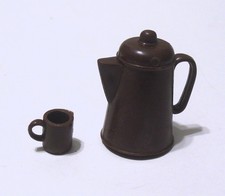 Johnny West - Coffee Pot Cup Brown - Marx 1970's Best of the West BOTW