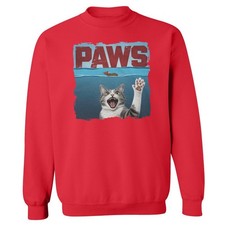 Paws Funny Cat and Mouse Parody - Hilarious Meme Unisex Crewneck Sweatshirt