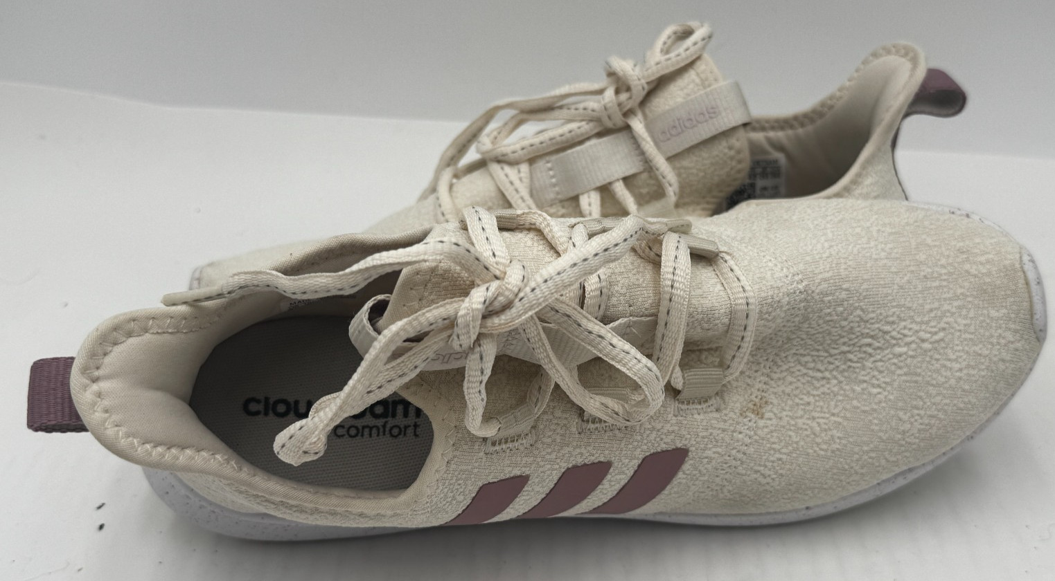 Adidas Cloudfoam Pure 2.0 Women's Sneaker Size 9.5 Beige Athletic Shoes GV8957 thumbnail 7
