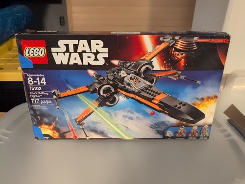 Acrílico Pantalla de Pie Cristal Soporte para lego 75102 Poe `S X-Wing Fighter e