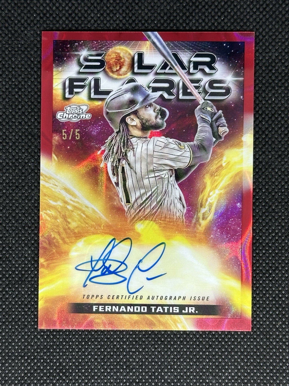 2024 Topps Cosmic Chrome Fernando Tatis Jr. Solar Flares Red Auto 5/5. eBay 1/1