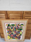 Artist "Toto" Haitian Art Painting Haitian Village Market Scene Felix Jean? — photo 3