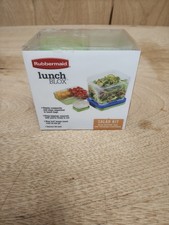 New Rubbermaid Lunch BLOX Salad Kit w/Blue Ic...