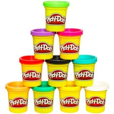 Play-Doh 10 Pack Modeling Compound Assorted Colors Non Toxic 2oz Cans