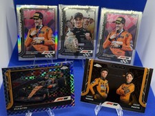Oscar Piastri Lot Topps Chrome F1 2025 Inserts Refractors McLaren 🔥🏁💎