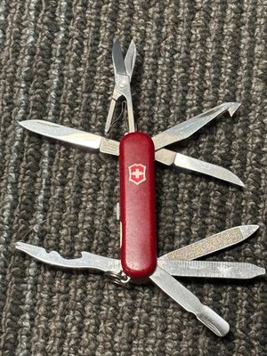Victorinox Midnight MiniChamp 58mm SAK, Red (3D Printed Battery Cover)