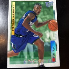1996 Ultra STEPHON MARBURY RC Encor Rookie Card 272 HOF Timberwolves