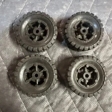 Vintage 4 solid 1.5" tires for parts Tonka Wyandotte Nylint Marx Buddy L Nos New