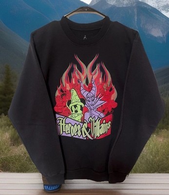 Vintage Disney Maleficent Mickey Mouse Heroes & Villains Sweatshirt Great!