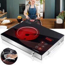 Profi Infrarot Einzelkochplatte Kochplatte Edelstahl 3500W Cook Herdplatte