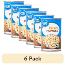(6 Cans) Great Value Canned Diced Potatoes, 15 oz...