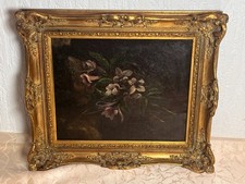 Dipinto Natura Morta Con Fiori / Viole Probabilmente Intorno Al 1820!