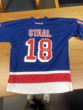 Marc Staal Autographed Rangers Jersey with COA  JSA