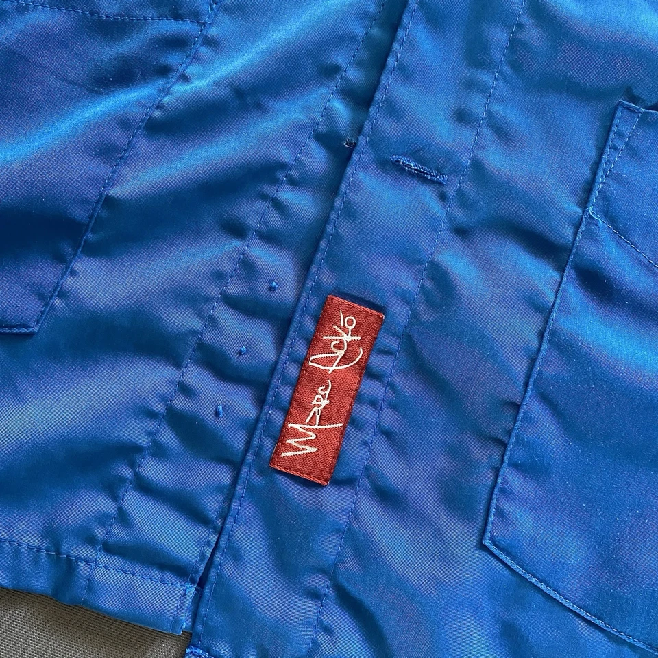 VTG 2000s Marc Ecko Button Up Shirt Mens Large Blue Graffiti Streetwear Unltd - Image 4 of 4