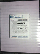 1.5 Inch Round Labels in White Matte Finish for Laser or Inkjet Printers