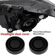 2pc Headlight Dust Cover Seal Cap Led Hid Retrofit Kit 55mm70mm80mm90mm95mm