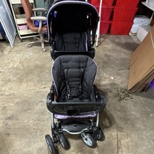 Graco Ready2Grow Click Connect LX Double Stroller Black Canopy Cup Holder