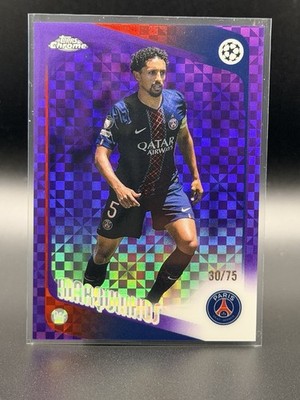 2025-26 Topps Chrome UEFA Marquinhos Purple X-Fractor /75