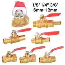 Brass Lever Ball Valve BSP Male Female Thread Shut-off Tap Switch 1/8" 1/4" 3/8"