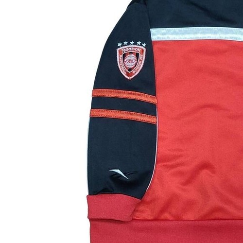 Giacca da pista Reebok full zip rossa e nera 24m - Foto 6 di 8