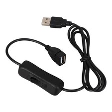 USB Extension Cable with Inline On/Off Button, 5V Male to Female Power Cord,