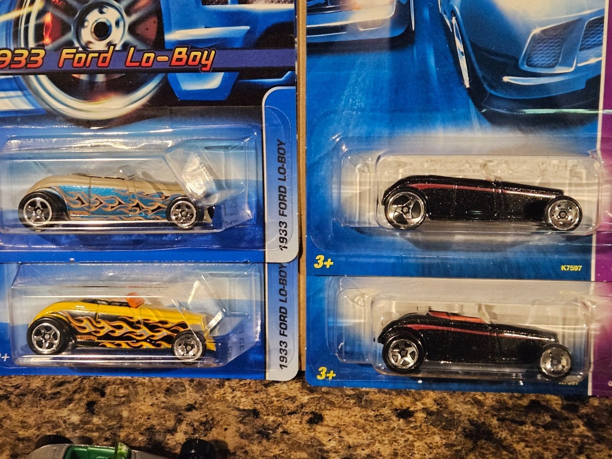 Hot Wheels Lot of 5 1933 Ford Lo-Boy Convertible Roadster '33