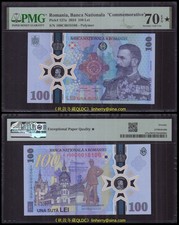 Romania 100 Lei 2024, Polymer, Commemorative, W/Folder, PMG70