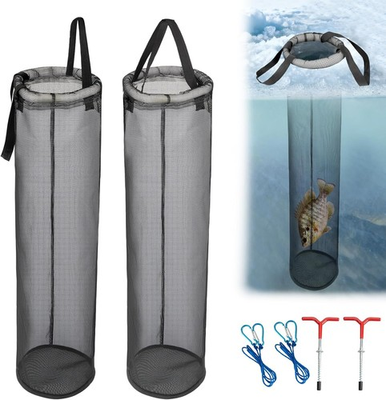 #ad #ad QualyQualy 2 Pack Ice Fishing Live Well Floating Fish Basket for Live Fish Bait $43.21