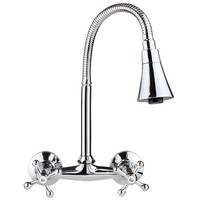 Wasserhahn KüChe SpüLtisch Armatur KüChenarmatur SpüLe Zweigriff Mischer Chrom