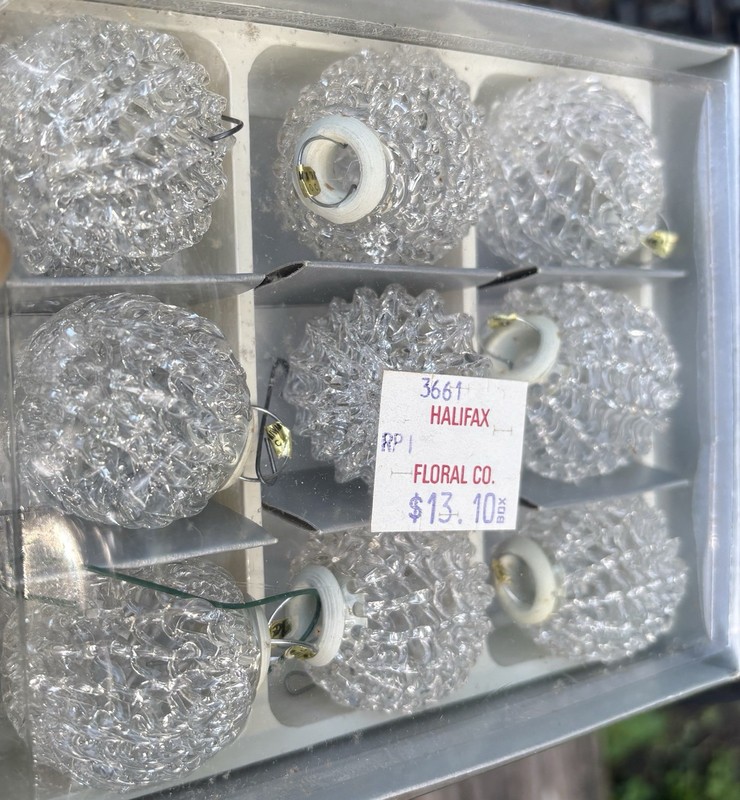 Vintage Kurt S. Adler Spun Glass Light Covers Taiwan Original Box