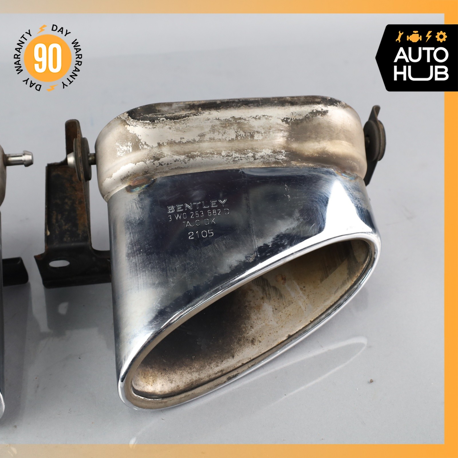 Bentley Continental Flying Spur Exhaust Muffler Tips Left & Right Set OEM