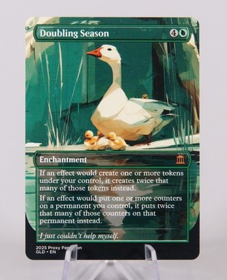 Doubling Season (Ducks) | Handmade Borderless Designed Art Card