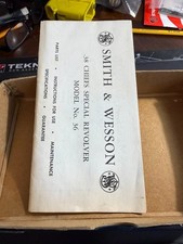 Factory Smith & Wesson .38 Chiefs Special Model 36 2" Box Manual + WAX PAPER