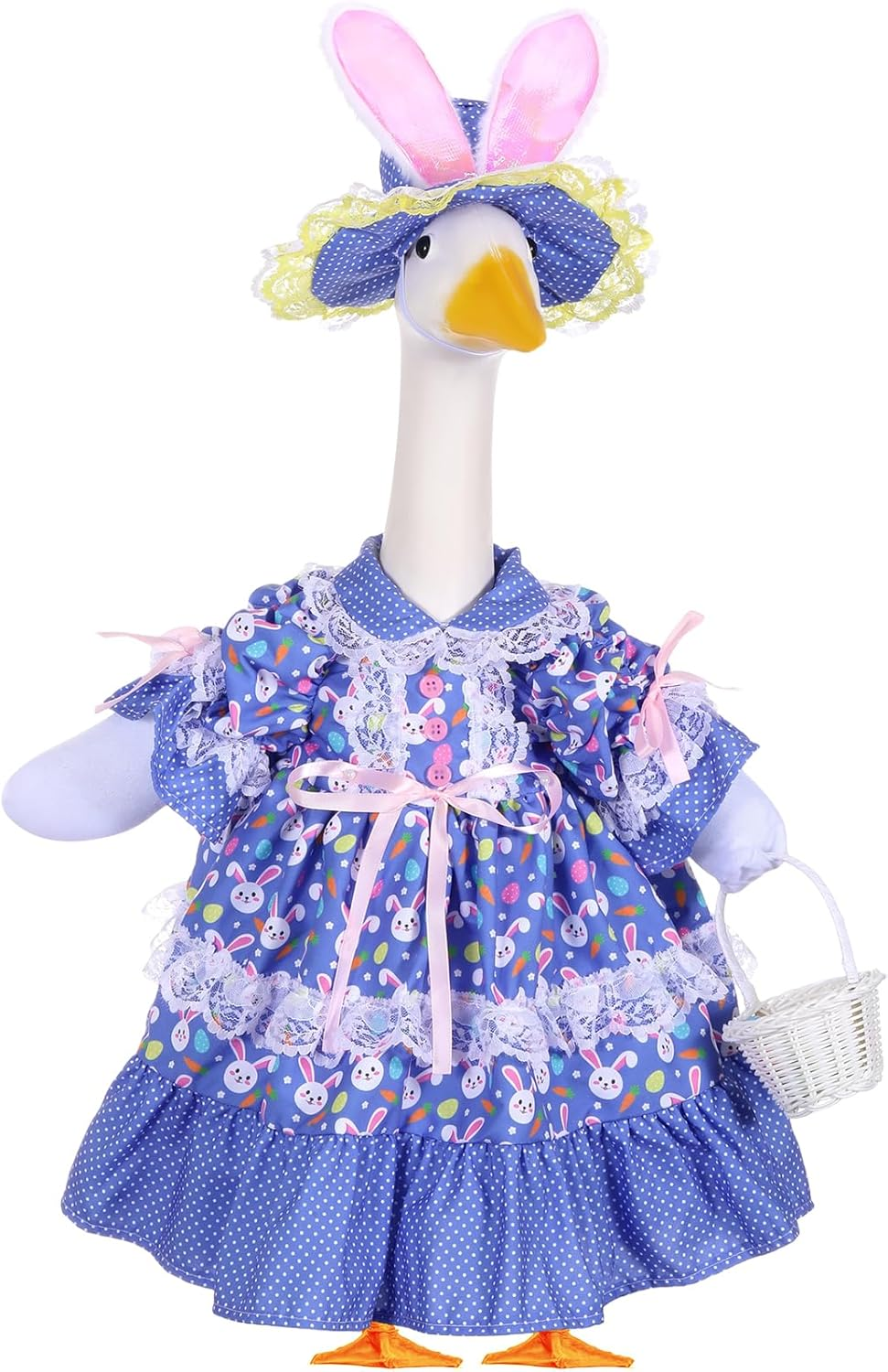 3 Pcs Easter Goose Outfit Bunny Eggs Lawn Porch Goose Clothes for 23