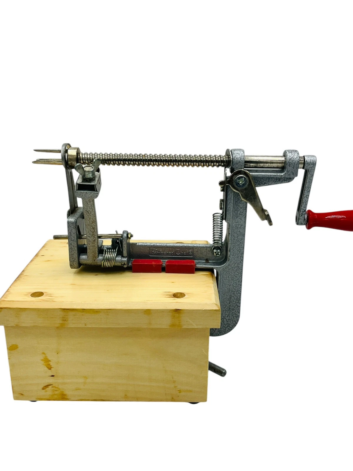 The Pampered Chef Apple Peeler Corer Slicer with Stand #2430